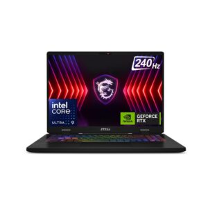 MSI Crosshair 17, Intel Series 2 Core Ultra 9 275HX, 43cm QHD+ 240Hz Gaming Laptop (32GB/1TB NVMe SSD/Windows 11 Home/NVIDIA GeForce RTX 5070, GDDR7 8GB/Cosmos Gray/2.8Kg) D2XWGKG-031IN